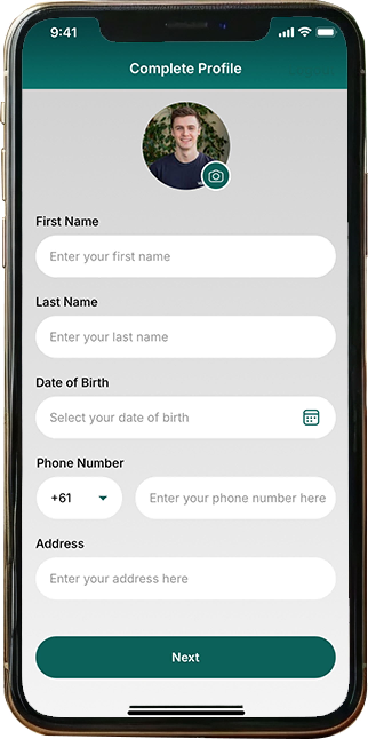 App screen