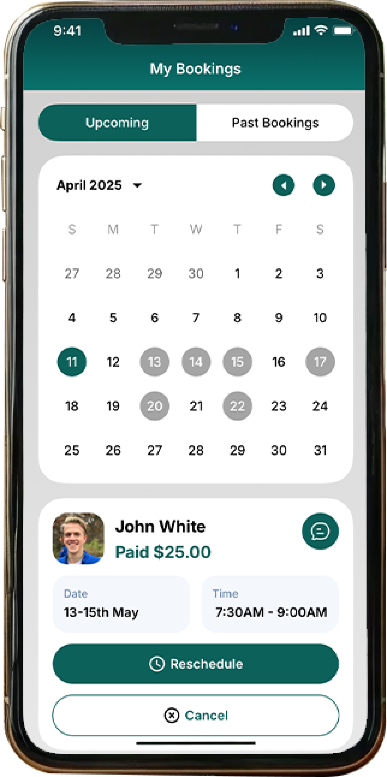 App screen