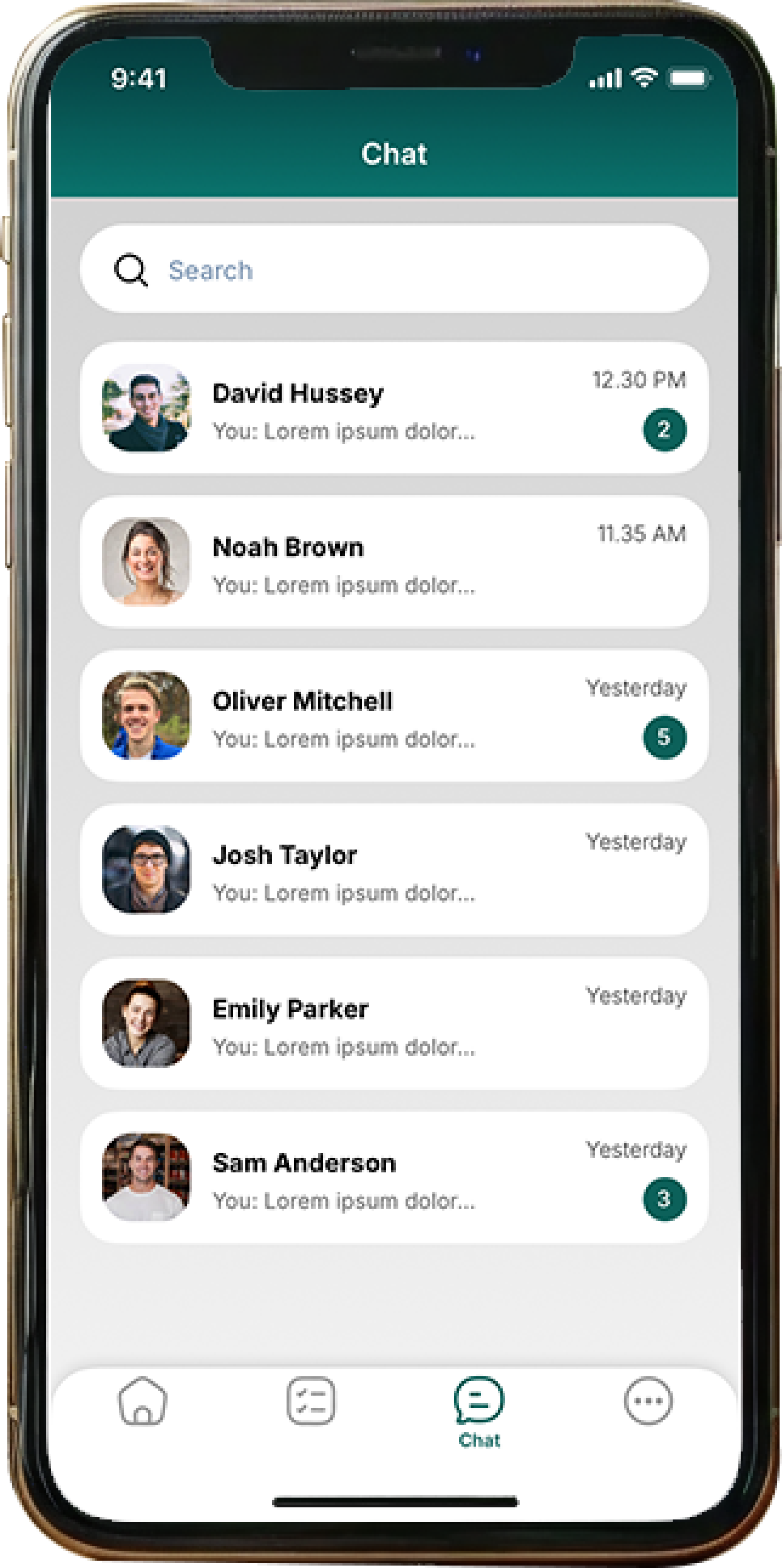 App screen